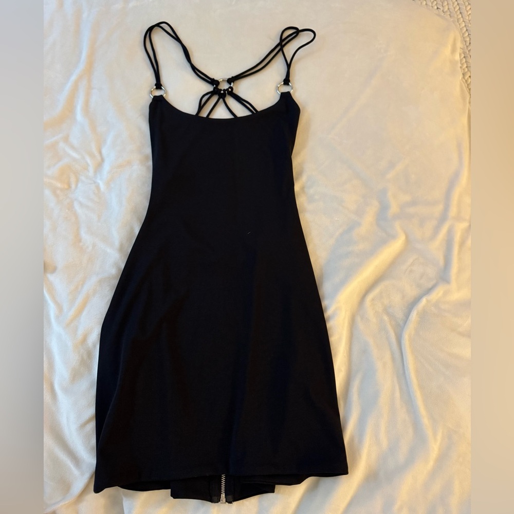 DANIELLE GUIZIO Black Strappy Dress